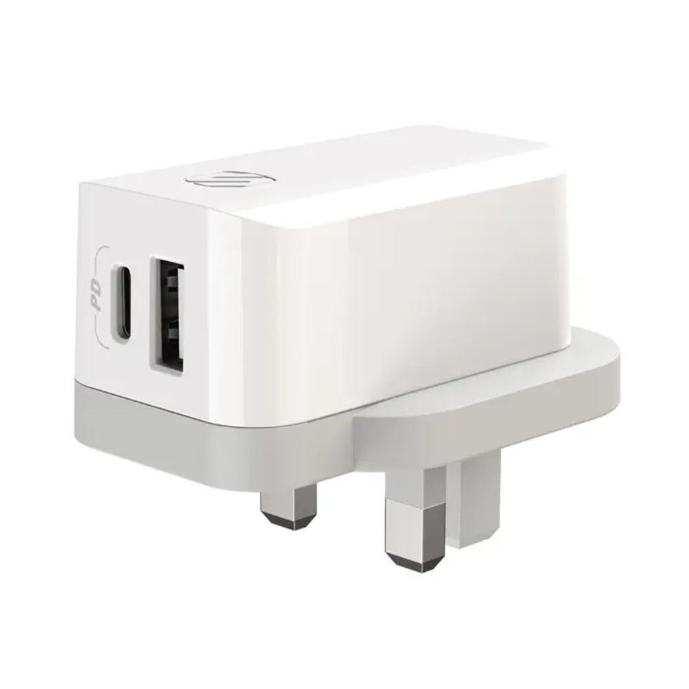 Scosche PowerVolt PD32 USB Type-C + USB Type-A UK Wall Charger HPDCA32UK-SP5